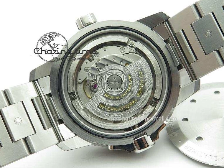 MIROTIME 0317 UrbanStyle Aquatimer Automatic IW329002 V6F 1:1 Best Edition Black Dial On SS Bracelet MIYOTA 7317